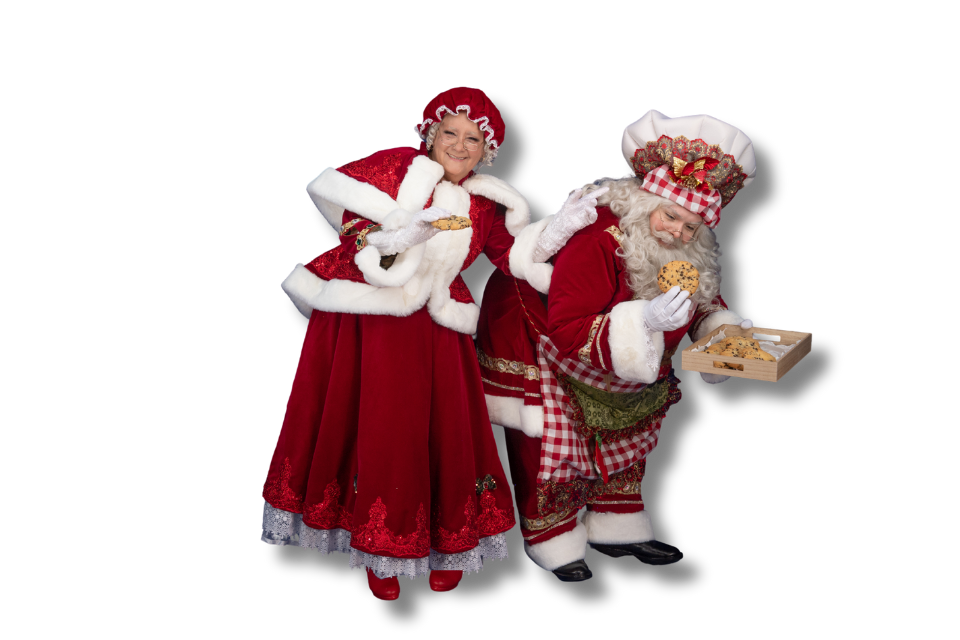 Visita de Santa y Merry Claus a escuelas.